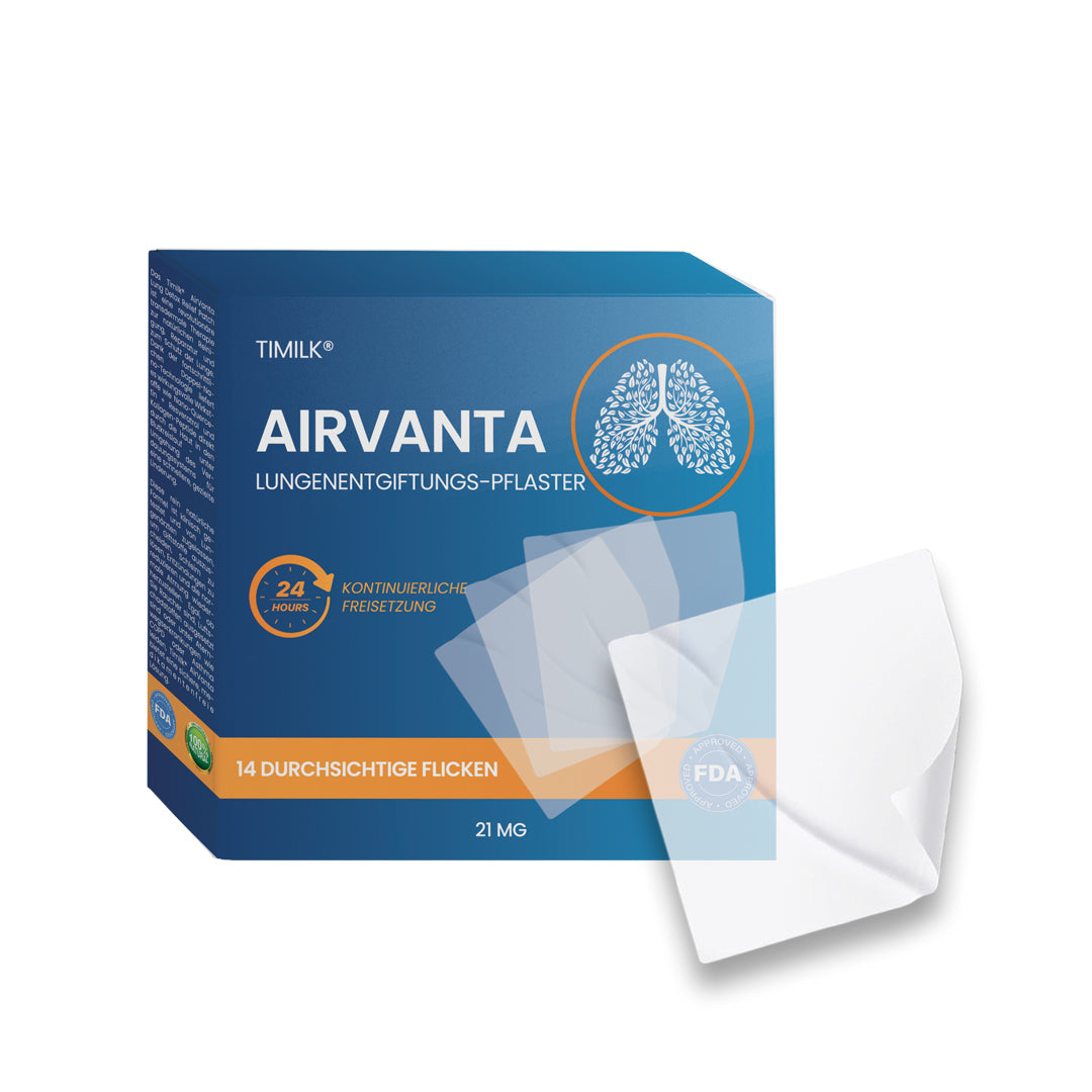 Timilk® AirVanta Lungenentgiftungs-Pflaster.