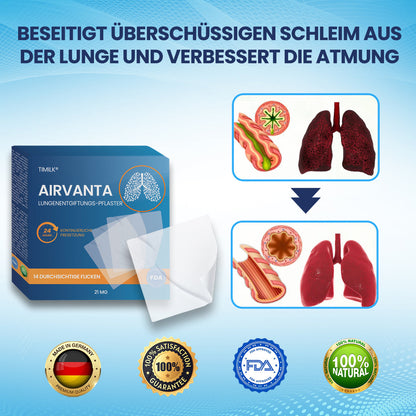 Timilk® AirVanta Lungenentgiftungs-Pflaster.