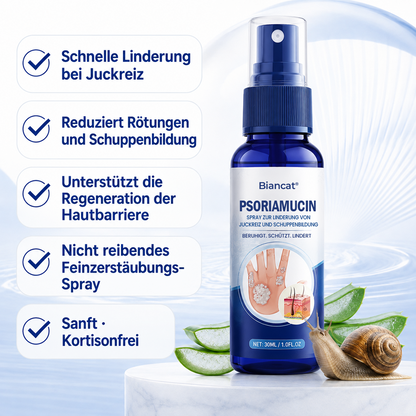 Biancat® PsoriaMucin Spray zur Linderung von Juckreiz und Schuppenbildung – ohne Reiben