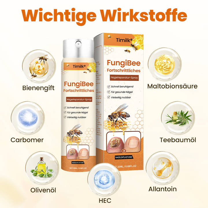 Timilk® FungiBee Fortschrittliches Nagelreparatur-Spray.