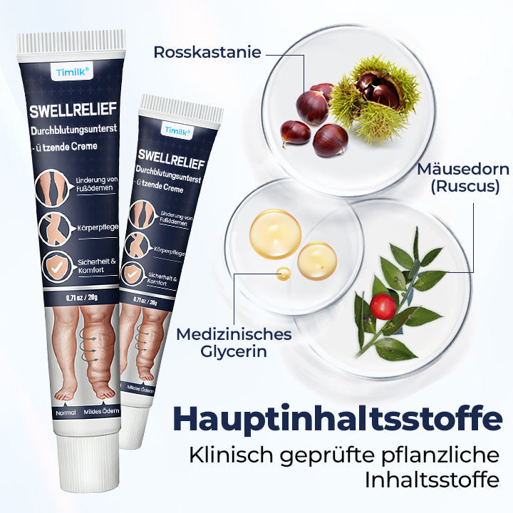 Timilk® SwellRelief Durchblutungsunterstützende Creme.