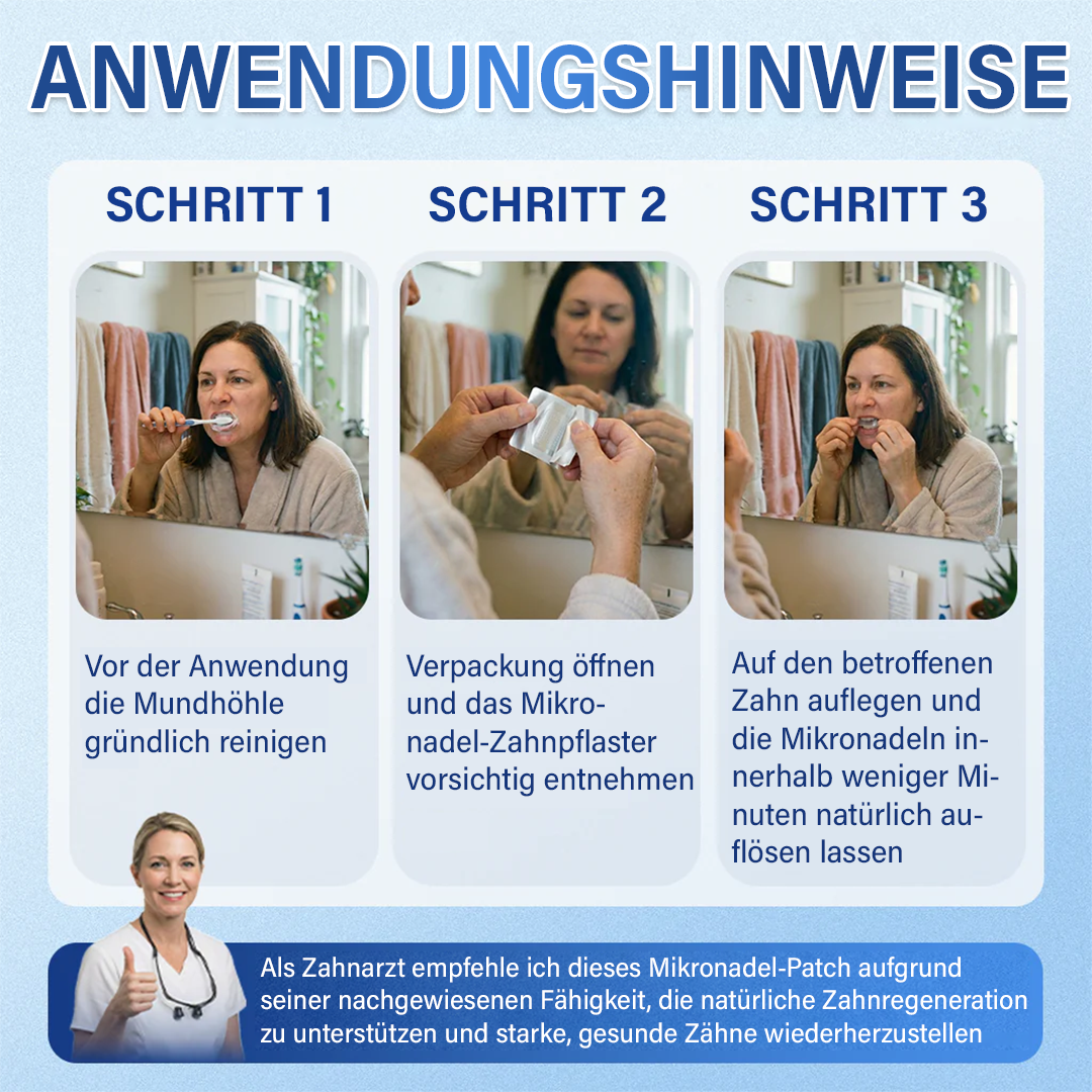 Dein Lächeln🦷Ceoerty® Zahn- und Zahnfleischpflege – schnell lösliches Mikronadel-Pflaster✨ (𝟓-𝐢𝐧-𝟏 💎 𝐙𝐚𝐡𝐧𝐬𝐜𝐡𝐦𝐞𝐥𝐳 & 𝐃𝐞𝐧𝐭𝐢𝐧 𝐖𝐢𝐞𝐝𝐞𝐫𝐚𝐮𝐟𝐛𝐚𝐮𝐞𝐧 • 𝐙𝐚𝐡𝐧𝐟𝐥𝐞𝐢𝐬𝐜𝐡 𝐒𝐭ä𝐫𝐤𝐞𝐧 • 𝐙𝐚𝐡𝐧𝐬𝐭𝐞𝐢𝐧 & 𝐌𝐮𝐧𝐝𝐠𝐞𝐫𝐮𝐜𝐡 𝐁𝐞𝐬𝐞𝐢𝐭𝐢𝐠𝐞𝐧 • 𝐙ä𝐡𝐧𝐞 𝐀𝐮𝐟𝐡𝐞𝐥𝐥𝐞𝐧 • 𝐙𝐚𝐡𝐧𝐞𝐦𝐩𝐟𝐢𝐧𝐝𝐥𝐢𝐜𝐡𝐤𝐞𝐢𝐭 𝐒𝐭𝐨𝐩𝐩𝐞𝐧)