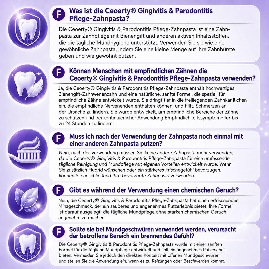 Ceoerty® Gingivitis & Parodontitis Pflege-Zahnpasta
