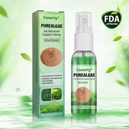 Ceoerty® PureAlgae Spray zur Unterstützung der Tattooentfernung 🌿.