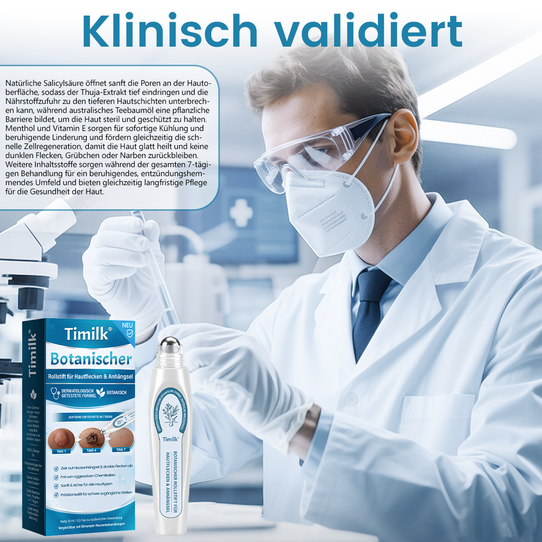 Timilk® Botanischer Rollstift für Hautflecken & Anhängsel.