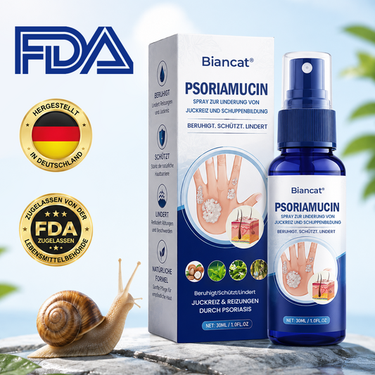 Biancat® PsoriaMucin Spray zur Linderung von Juckreiz und Schuppenbildung – ohne Reiben