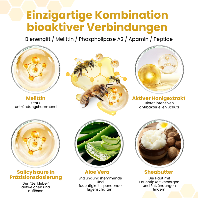 Timilk® PsoriaSoothe Fortschrittliche Bienengift Haut-Regenerationscreme.