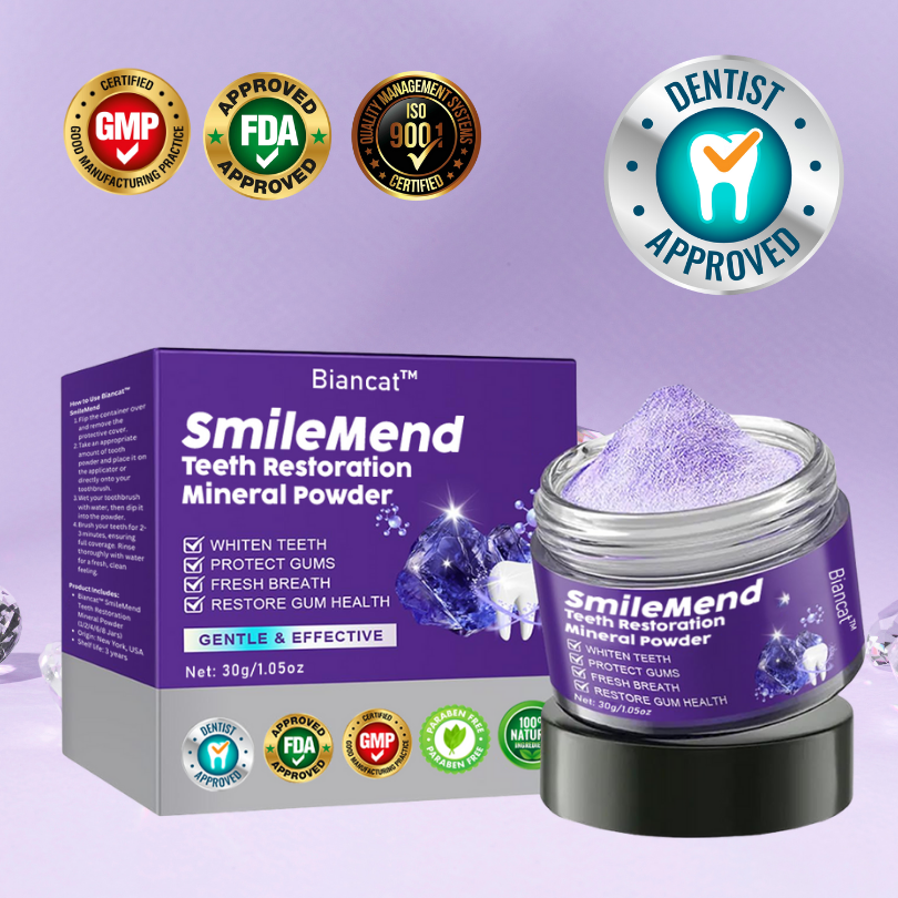 Biancat® SmileMend Zahnrestaurations-Mineralpulver.