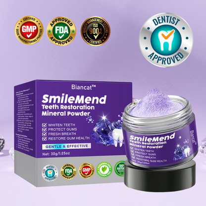 Biancat® SmileMend Zahnrestaurations-Mineralpulver.