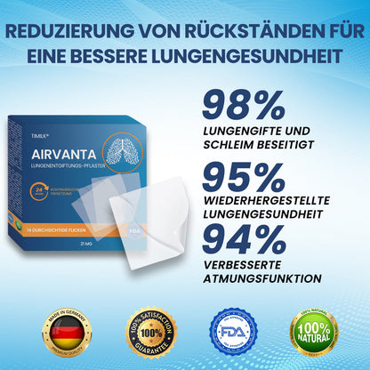 Timilk® AirVanta Lungenentgiftungs-Pflaster.