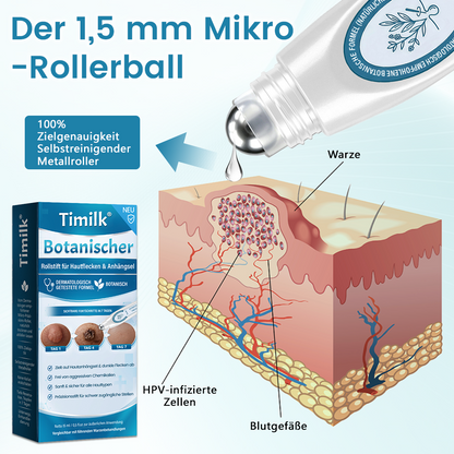 Timilk® Botanischer Rollstift für Hautflecken & Anhängsel.