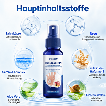 Biancat® PsoriaMucin Spray zur Linderung von Juckreiz und Schuppenbildung – ohne Reiben