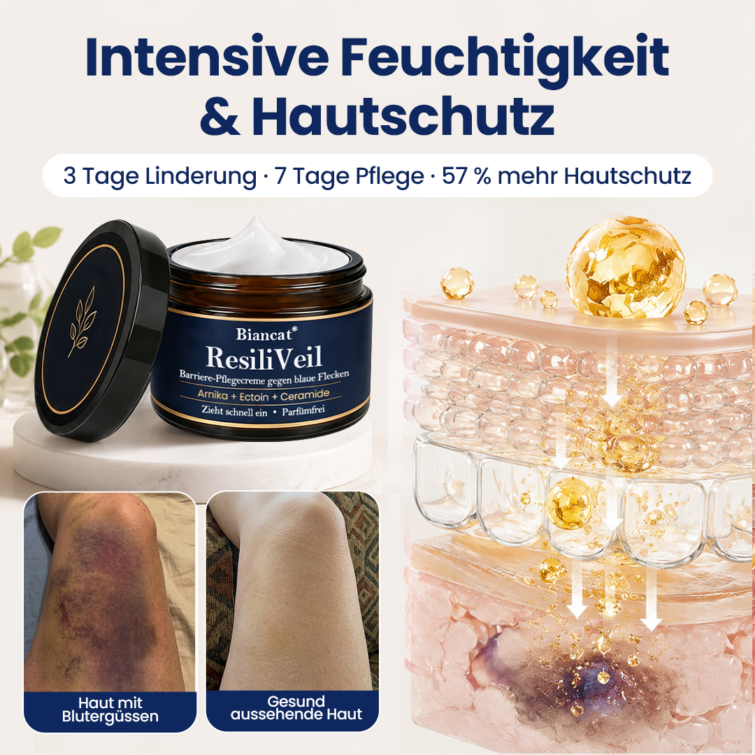 Biancat® ResiliVeil Barriere-Pflegecreme gegen blaue Flecken.