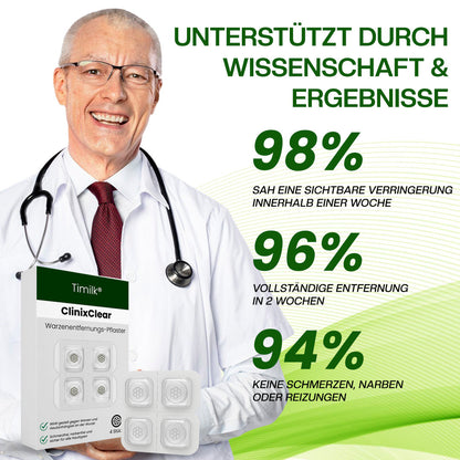Timilk® ClinixClear Warzenentfernungs-Pflaster.