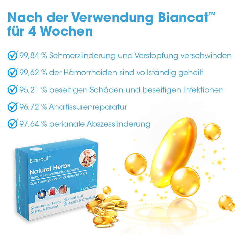 Biancat™ RectoAid Hämorrhoiden Kräuterkapseln.