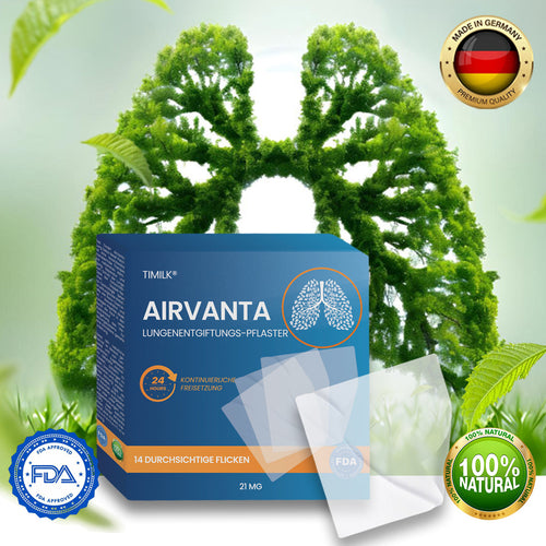 Timilk® AirVanta Lungenentgiftungs-Pflaster.