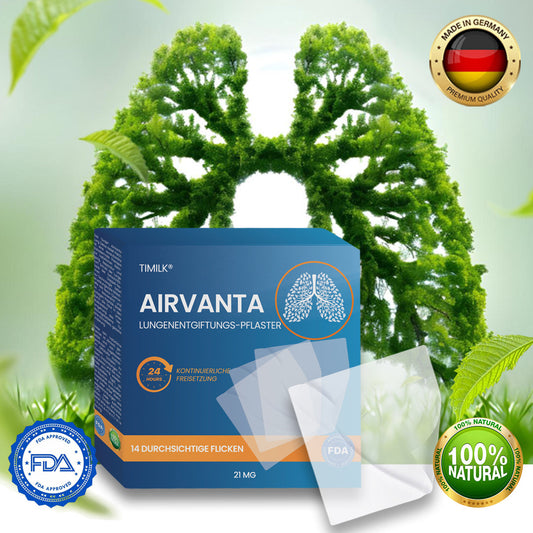 Timilk® AirVanta Lungenentgiftungs-Pflaster.